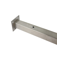 Poteau de balustrade en acier inoxydable avec pince à verre, support de main courante pour terrasse extérieure, système de garde-corps pour balcon, pont et escalier