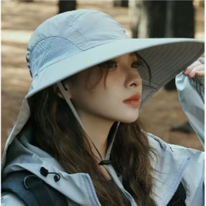 Summer Fisherman Hat Army Green Wide Brim Sun Protection Breathable <b>Waterproof</b> Outdoor Hiking Tea Picking Hat Unisex - Product Image 3