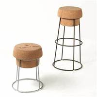Tabouret de bar vente à chaud de haute qualité en gros géant Champagne liège fil Cage tabouret liège tabouret chaise écologique cadeau créatif