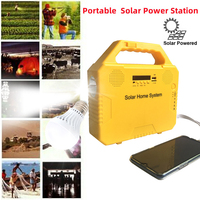 Mini kits solaires, système d'éclairage, lampe de poche 3W, ampoules LED, éclairage USB, Charge Mobile pour l'afrique, vente en gros
