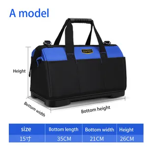Multifunctional पोर्टेबल अनेक आकारों ऑक्सफोर्ड निविड़ अंधकार बिजली मिस्त्री भारी शुल्क उपकरण बैग