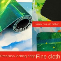 Tapis de bureau surdimensionné et rembourré pour étudiants, créatif, imperméable, personnalisé, avec motifs de dessins animés, pour jeux vidéo et esports - Stock personnalisable