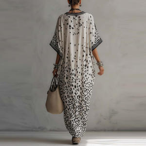 Commercio Transfrontaliero Europa Stati Uniti, Nuova Collezione Primavera 2026, Stampa Digitale, Scollo a V, Manica Lunga, Tasca Applicata, Poliestere - Product Image 2