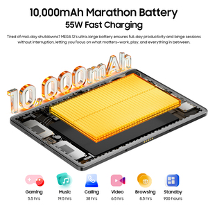 Blackview MEGA 12 Tablet PC 12.2" 12+256GB Main 50mp Camera 10000mAh Battery Android 16 <b>Keyboard</b> Mouse 5G Tablet Set for Adults - Product Image 6