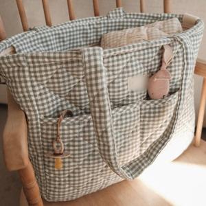 Borsa Maternità Imbottita in Cotone Morbido, per Conservare gli Accessori del Neonato, Appendibile al Passeggino, Borse per Mamme - Product Image 3
