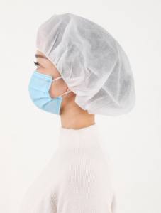 قبعة طاه غير منسوجة للاستعمال مرة واحدة مضادة للإسقاط والغبار ورشة عمل غطاء عمل واقي للمختبرات قماش تقديم الطعام - Product Image 2