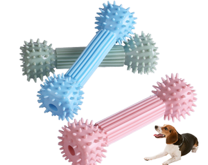 XINMEIQI Juguete Ecológico para Perros, Material TPR, Color Azul Caballero, para Cuidado Canino, Juguetes para Masticar y Morder - Product Image 1