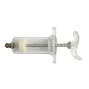 Jeringa Veterinaria Popular de Plástico y Acero de 50 ml con Dosis Ajustable para Vacunación de Lechones y Ganado - Product Image 2
