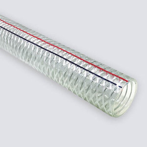 Manguera de alambre de acero de PVC Superficie interior y exterior Lisa reforzada con alambre de acero Helix Manguera de alambre de acero de grado alimenticio de PVC - Product Image 6