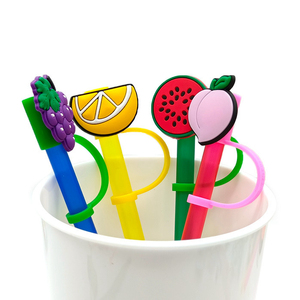 Copriscatole per Cannucce a Tema Frutta Cartoon (Fragola, Limone, Uva) - Accessori per Feste e Bar, Compatibili con Cannucce Stanley da 8mm - Product Image 6