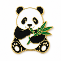 Badge en métal Baby Three avec impression de logo, en alliage de zinc émaillé, pour articles promotionnels et événements