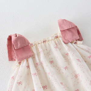 Angou Tutina in Cotone con Grafica Personalizzata, Dolce Abbigliamento Estivo per Neonati e Bambini, Canottiera per Bambine - Product Image 3