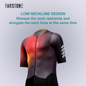 Traje de Ciclismo Personalizable para Hombre, Transpirable, de Una Pieza, Cortavientos, de Manga Corta, para <span class=keywords><strong>Bicicleta</strong></span> - Product Image 4