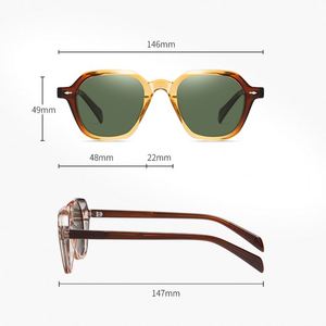 XINLIF31103 High Quality <b>Women</b> Sunglasses Black Frame Acetate Temple <b>Computer</b> Geometric Pattern TAC Lenses Eye Protection Fast - Product Image 1