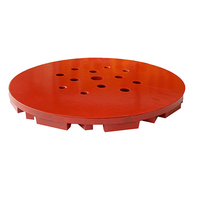 Plaque de meulage diamantée pour béton Premium HuaYu S010 10''/250mm, soudée argentée, OEM/OBM 16 # 24 #   Disque abrasif fin pour meuleuse d'angle