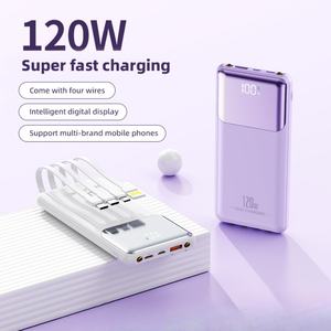 Vente en gros de batteries externes de voyage pour l'extérieur avec affichage LED, charge super rapide PD22.5W, 20000mAh, avec lampe de poche, 10000mAh - Product Image 2
