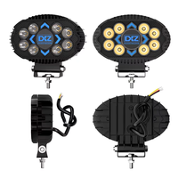 Projecteur de travail LED DXZ 5,5 pouces, étanche IP68, 2000LM 19W, faisceau spot 9-36V CC avec DRL, lampe de conduite tout-terrain