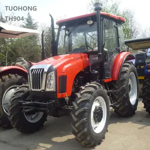 Machines agricoles tracteur 45hp 50hp 60hp 80hp 110hp 120hp 130hp 140HP Ferme Roue Tracteur