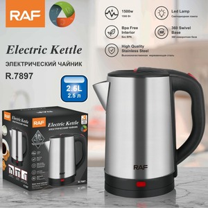 Hervidor Eléctrico Inalámbrico de Acero Inoxidable de Alta Capacidad de 1500W, Diseño de 2.5L, Electrodoméstico de Cocina Portátil de Marca - Product Image 1