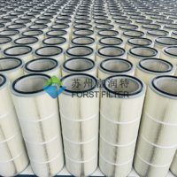 Cartucho de Filtro de Aire Industrial de Repuesto, de Poliéster Plegado con Membrana de PTFE Antiestática Cilíndrica, para Soldadura y Corte de Metales