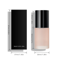 Fond de teint liquide naturel personnalisé de haute qualité, imperméable, longue tenue, haute pigmentation, semi-fini, pour tous types de peaux, correcteur