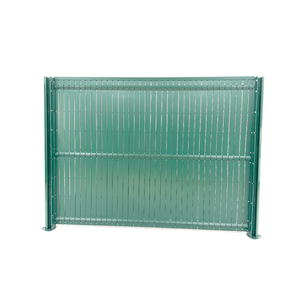 Marco de hierro impermeable de alta calidad, VALLA DE PANTALLA DE NATURALEZA curva 3D, listón de plástico cuadrado, puerta de alambre de trinos de privacidad - Product Image 1