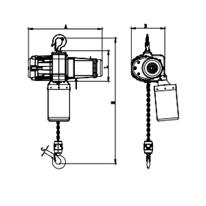 รอกโซ่ไฟฟ้าแบบแม่เหล็กถาวร ใช้แบตเตอรี่ลิเธียม  แปลงความถี่ ประหยัดพลังงาน  ระบบเฟสเดียว 220V 110V - Product Image 5