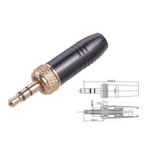Adaptador de micrófono inalámbrico para <span class=keywords><strong>Sony</strong></span> y Sennheiser con conector DIY de 3,5mm con roscado interno M6 - Product Image 3