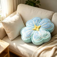 Coussin Couverture 2-en-1 Spring Clover en Polyester Ultra Doux et Maille, Multifonctionnel, Anti-stress, Compagnon d'Intérieur, Coussin Floral