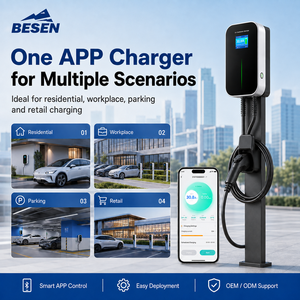 BESEN Caricabatterie Domestico per Auto Elettriche 22kW Wallbox EV 32A con App Wifi <span class=keywords><strong>Stazione</strong></span> <span class=keywords><strong>di</strong></span> <span class=keywords><strong>Ricarica</strong></span> per Veicoli Elettrici - Product Image 6