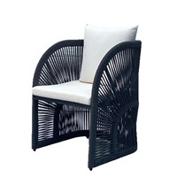 Ensemble de meubles de jardin modernes et minimalistes, tables et chaises, résistantes à l'eau et aux UV, en alliage d'aluminium, pour patios, villas, jardins, balcons