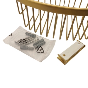 Porte-accessoires de douche d'angle mural moderne de luxe en cuivre doré poli brossé pour articles de toilette de salle de bain - Product Image 5
