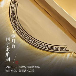 Lámpara de Techo de Estilo Chino Zen con Diseño de Flor de Loto Clásica, Totalmente en Cobre, Nueva Lámpara de Techo Esmaltada para Dormitorios, Pasillos y Estudios - Product Image 5