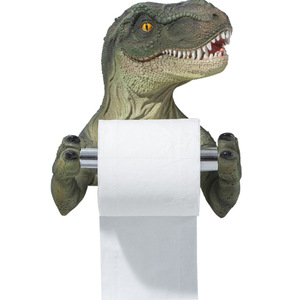 Portarotolo da Parete a Forma di <span class=keywords><strong>T</strong></span>-<span class=keywords><strong>Rex</strong></span> - Decorazione per Bagno, Portarotolo di Carta Igienica a Forma di Dinosauro - Product Image 1