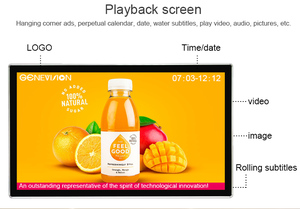 Trần núi Anh quảng cáo 32 "55 inch trong nhà quảng cáo LCD TV hiển thị Android Wifi kỹ thuật số Bảng menu - Product Image 3