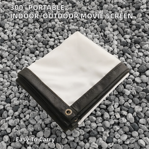 Écran de Projection Portable Pliable Rétro 100 à 300 Pouces 16:9 <span class=keywords><strong>pour</strong></span> Intérieur/Extérieur, Mobile <span class=keywords><strong>pour</strong></span> Films, Théâtre d'Ombres et Spectacles de Danse - Product Image 2