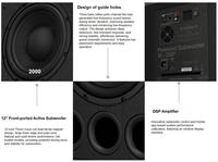 Amplificateur professionnel de guitare basse Amplificateur à tube de caisson de basses 12 pouces Système audio portable personnalisé