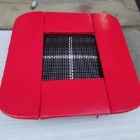 Mini Trampolín Profesional para Gimnasia en Interiores/Exteriores, Diseño Cuadrado de 1.32x1.32m, con Red Protectora para Ejercicio