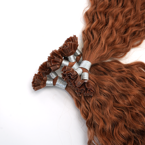 Extensions de cheveux humains vierges bruts 100% naturels Lanxun, double épaisseur, invisibles, pointe en V, pointe en K, bouclés, pour salon – Fournisseur de choix - Product Image 1