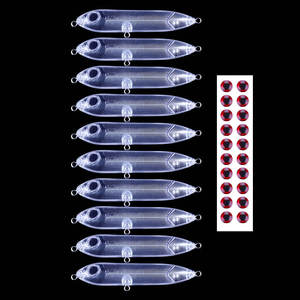 Esche da <span class=keywords><strong>Pesca</strong></span> Non Dipinte Crankbait Grezzi Pencil Fai-da-Te in ABS Esca Artificiale per Lucioperca <span class=keywords><strong>Trota</strong></span> Persico Topwater 10g <span class=keywords><strong>Pesca</strong></span> in Mare Barca Lago - Product Image 1