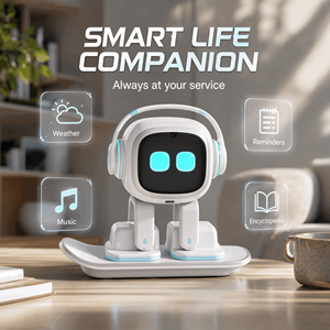 Robot de Diálogo Interactivo con Asistente de Voz Inteligente, Funciona con Batería, Blanco y Negro, con Empatía y IA Generativa [Venta al Por Mayor] - Product Image 4
