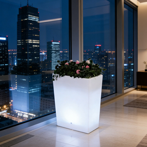 Lumind Pots de fleurs <span class=keywords><strong>lumineux</strong></span> imperméables pour l'extérieur, vases de jardin, décoration, <span class=keywords><strong>pot</strong></span> de fleurs <span class=keywords><strong>lumineux</strong></span>, lampe de jardin - Product Image 4