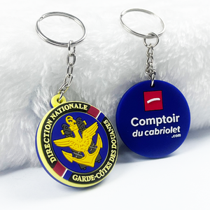 批发个性化促销定制设计标志软橡胶钥匙扣硅胶钥匙圈2D/3D橡胶聚氯乙烯钥匙扣 - Product Image 5