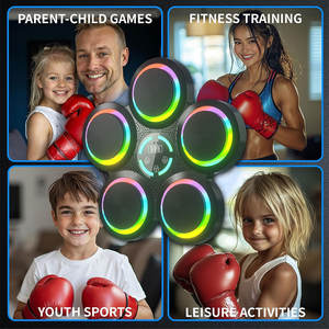 Q0391 nuova Idea di prodotti 2025 alta qualificato su misura Smart ultima parete montata su elettronica macchina pugilato materiale Pu Led - Product Image 6