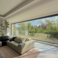 Luxseal-Ventana de aluminio residencial moderna OEM ODM para casas, ventanas grandes fijas de vidrio