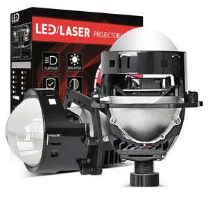 Xenplus 3 pulgadas Bi Led Car Led faros de doble lente Led lámpara de proyección 45W faros lejanos y cercanos H4 lente unidad externa - Product Image 1