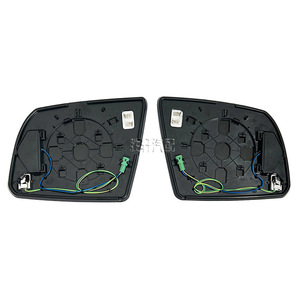 Toyota Tundra Sequoia 2007-2020 Rearview <b>Mirror</b> Glass With LED Blind Spot Assist Adjustable <b>Irregular</b> Shape 12V - Product Image 2
