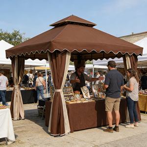 Carpa Comercial de Fácil Montaje para Exhibiciones Temporales, Galerías Pop-up y Mercados - Product Image 1