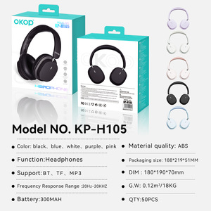 אוזניות גיימינג OKOP-H105 ANC עם חיבור 5.3, השהייה נמוכה במיוחד, חיי סוללה ארוכים במיוחד (15-20 שעות), עיצוב על-אוזן, עמידות למים לספורט - Product Image 4