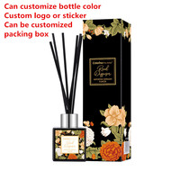 Bouteille en verre pour diffuseur de parfum en gros, flacon diffuseur d'huile d'aromathérapie 50ml 100ml 200ml